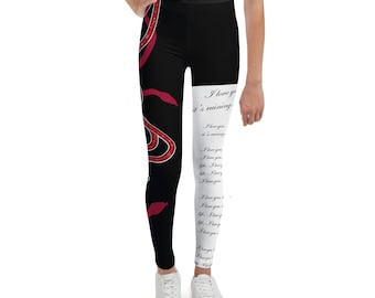Taylor inspired reputation and Tortured Poets concert outfit, Youth Leggings, costume (NOT real sparkles, design is printed on fabric)