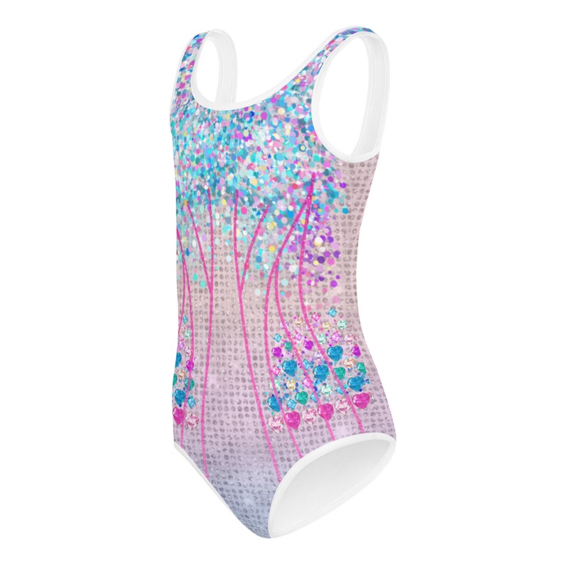 Taylor inspired concert outfit for little kids, Kids Swimsuit, Halloween costume, (not real sequins or jewels, design is printed on)