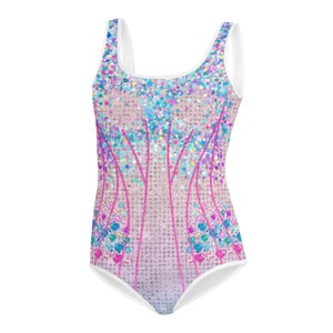 Taylor inspired concert outfit for girls, Youth Swimsuit, Halloween costume, not real sparkles, jewels or sequins, design is printed on image 2
