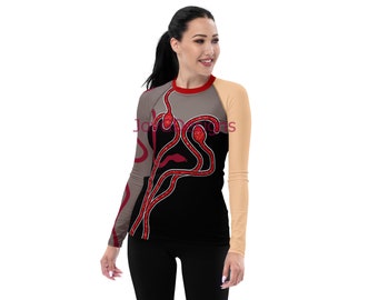 Taylor inspired reputation red snake concert top, costume, (not real sparkles, not real mesh material, design is printed onto fabric)