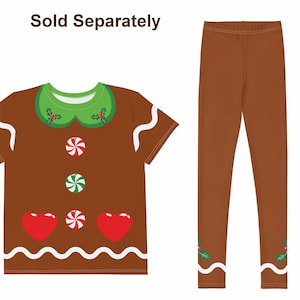Gingerbread costume for girls, Christmas outfit