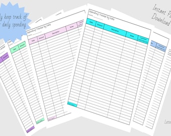 BOHO  Minimalist Spending Trackers P1