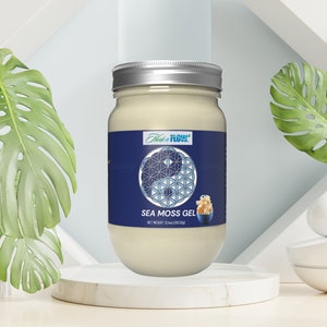 Organic Pure Sea Moss Gel – Wildcrafted Irish Sea Moss for Daily Wellness, Skin Care Mineral Support – Vegan, Non-GMO, No Additives