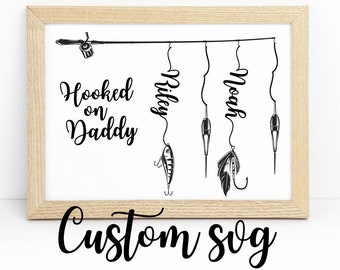 Free Free 119 Fishing Svg Hooked On Daddy Svg SVG PNG EPS DXF File