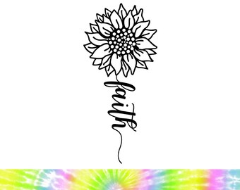 Download Sunflower Faith Svg Etsy