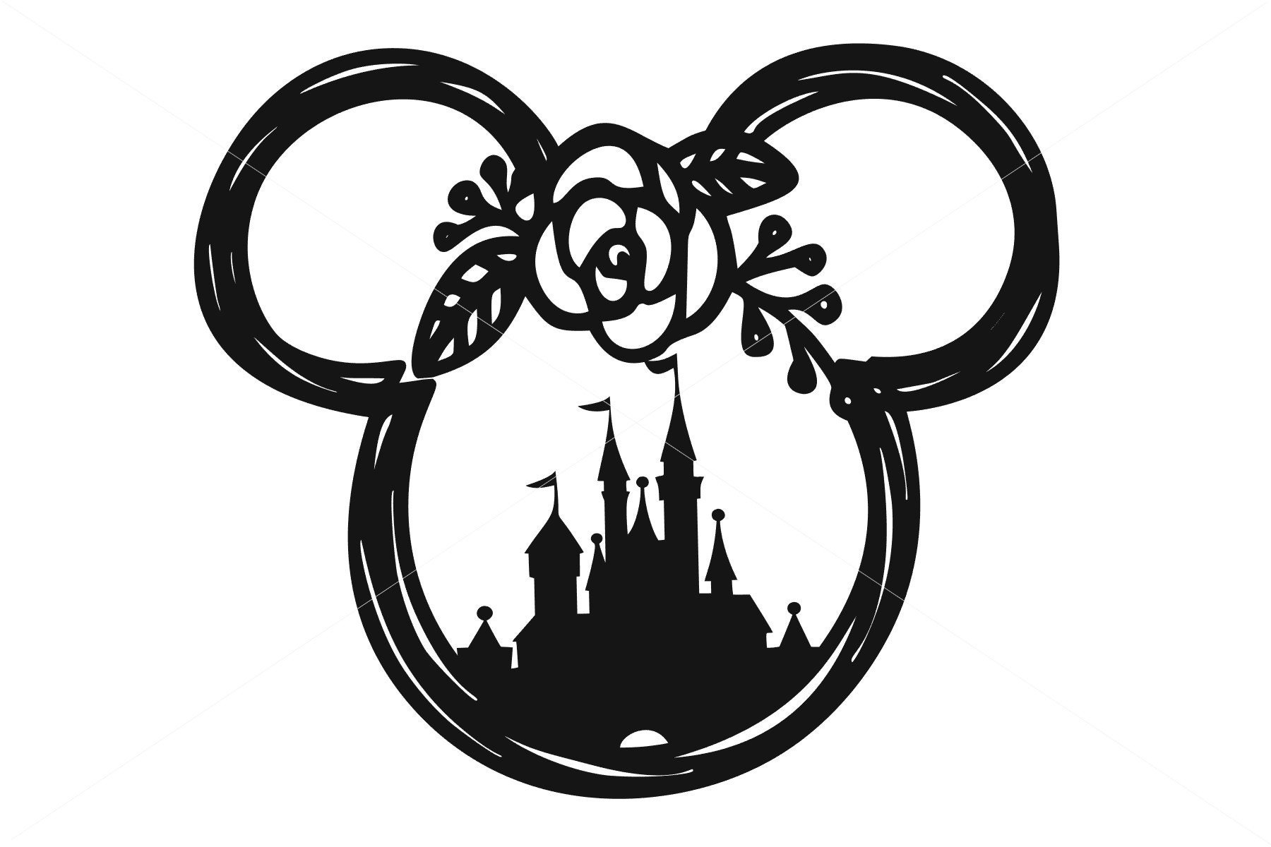 Download Inspired By Svg Flower Mickey Minnie Svg Png Studio 3 Magic Etsy
