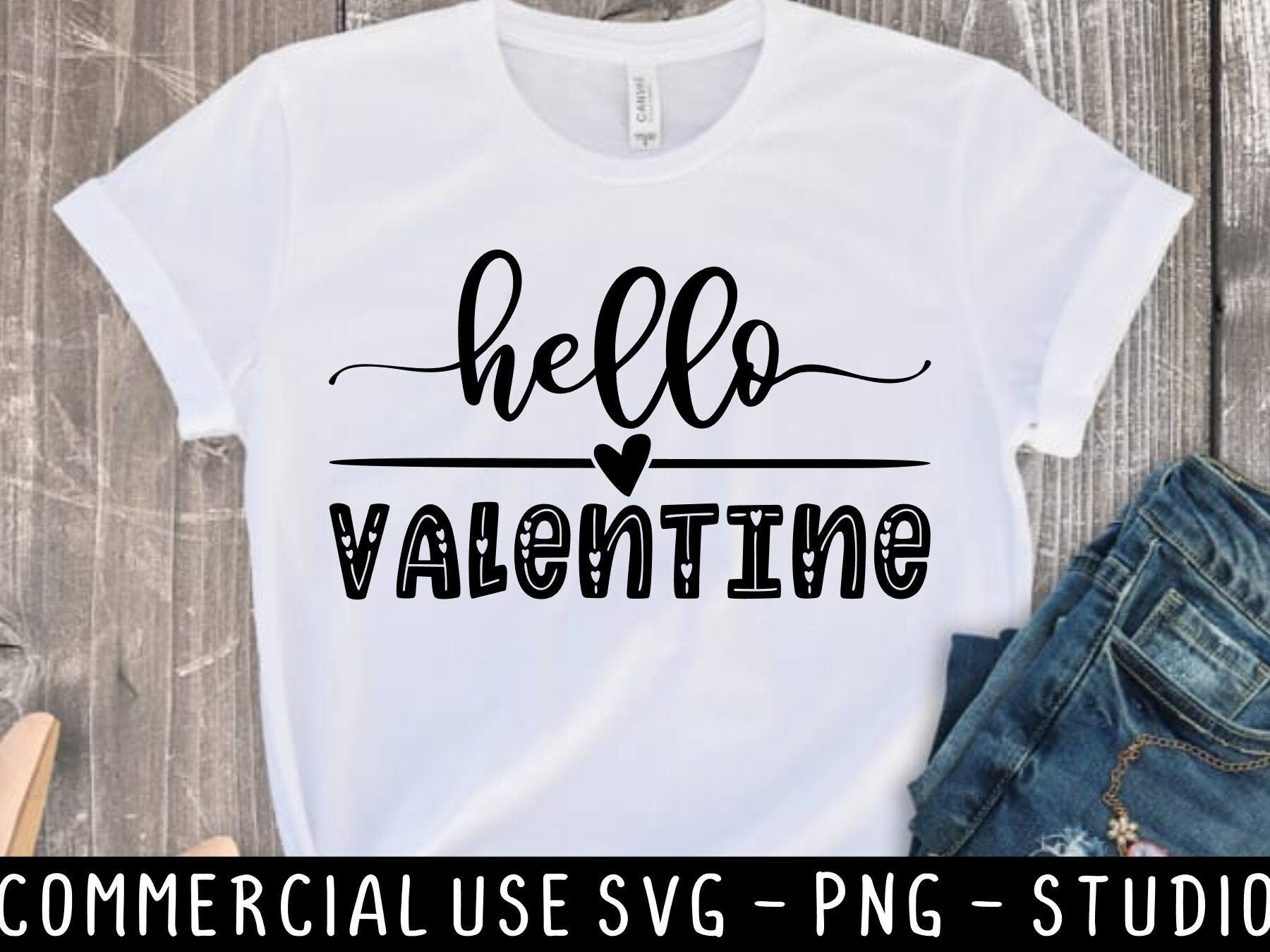 Hello Valentine svg Png svg studio3 cut file and sublimation | Etsy