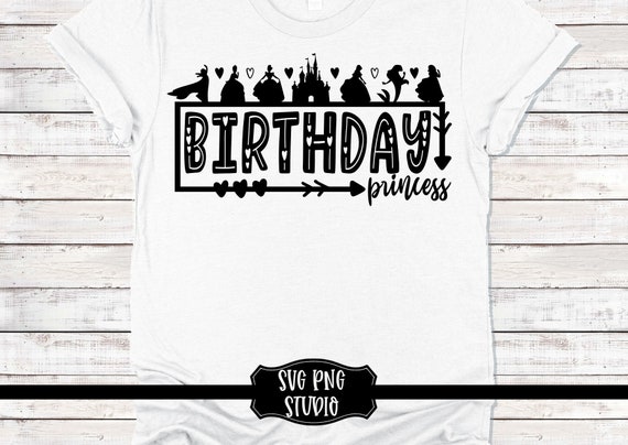 Download Disney Birthday Princess Svg Png Studio3 Cut File Castle Svg Etsy