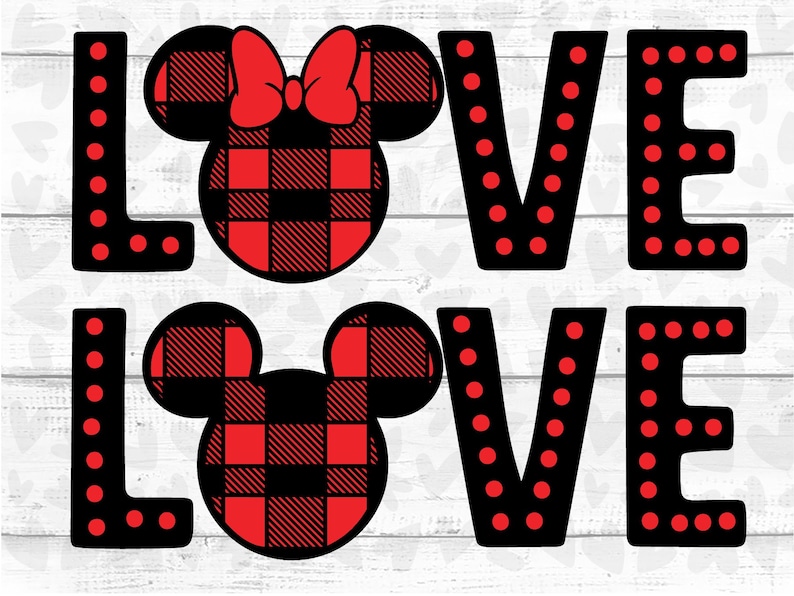 Disney Valentine's Day svg Disney Valentine svg PNG hearts | Etsy