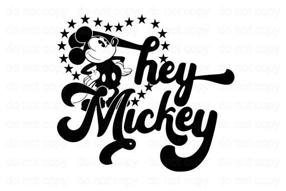 Download Inspired By Disney Svg Hey Mickey Svg Disney Retro Vintage Svg Etsy