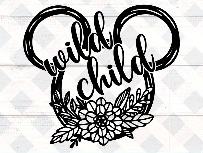 Download Wild Child svg Png Studio3 Easy Cut layers Mickey Mouse ...