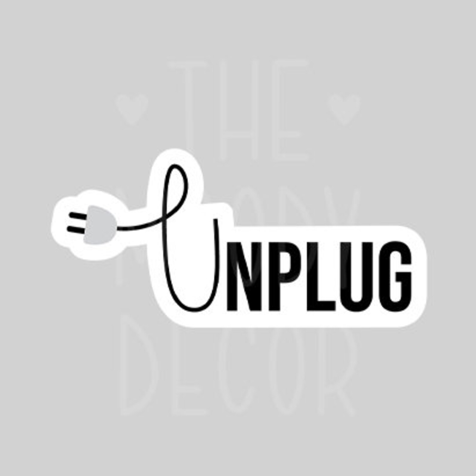 Unplug Sticker Take a Break Social Media Break Self Care | Etsy