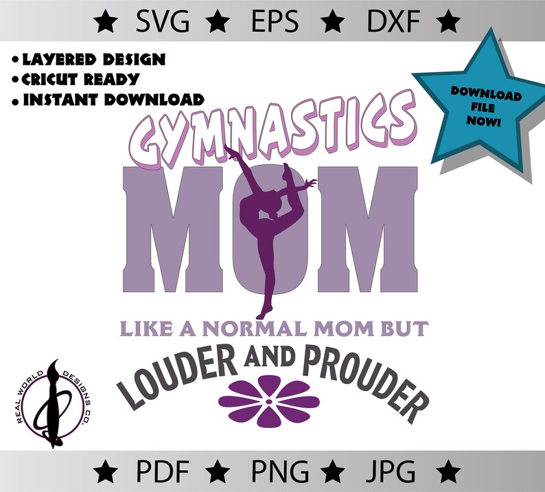 Download Gymnastic Mom SVG Gymnast Mom SVG file Loud and Proud Svg | Etsy