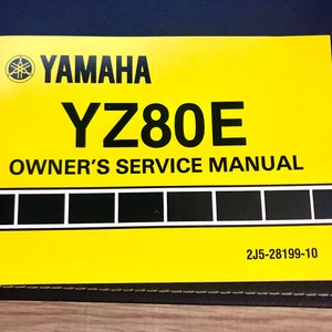 1978 Vintage Original Yamaha YZ80E Owner&#39;s Service Manual for Motorcycle