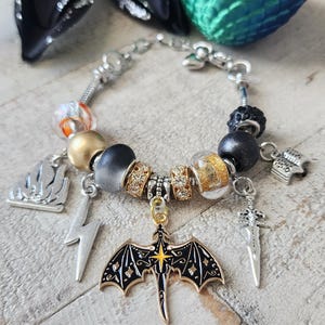 Dragon Rider Inspired European Bead Charm Bracelet | For Book Lovers