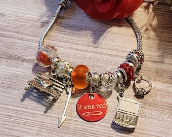 It Was Red Olicity Themed European Bead Charm Bracelet | For Arrow Fans