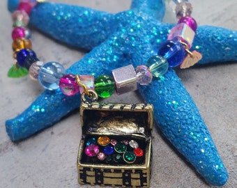 Zeemeermin Regenboog Schat Kralen Ketting