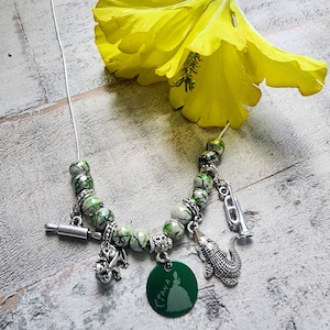 Princess Tiana Themed European Bead Charm Necklace