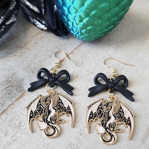 Dragon Rider Dangle Earrings | For Book Lovers
