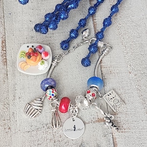 Little Chef Inspired European Bead Charm Bracelet | For Ratatouille Fans