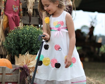 baby girl apple outfit