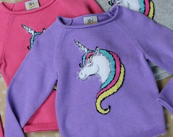 little girl unicorn sweater