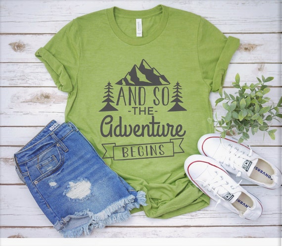 And so the Adventure Begins Vacation Camping T-shirt / | Etsy