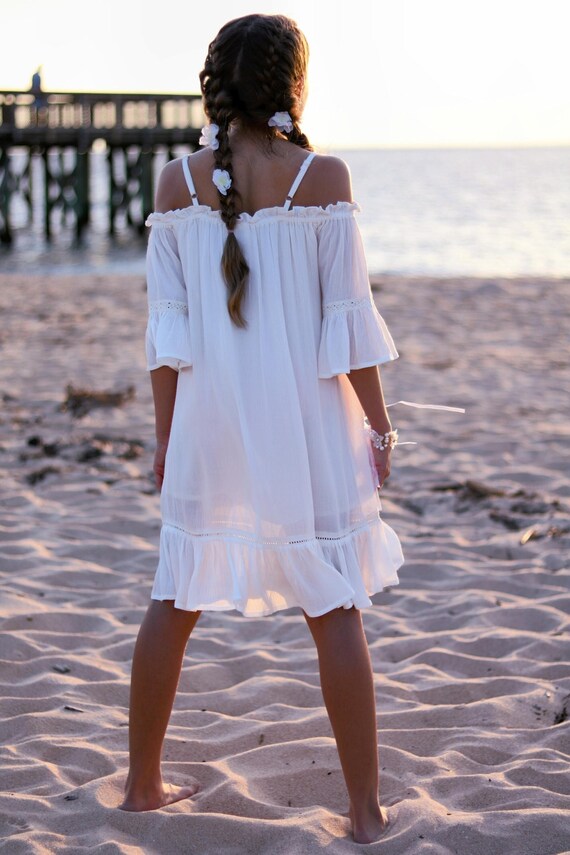 ladies white beach dress Sadie Maxi Details Made ethically in Indonesia Sundress Beach Dresses For Girl