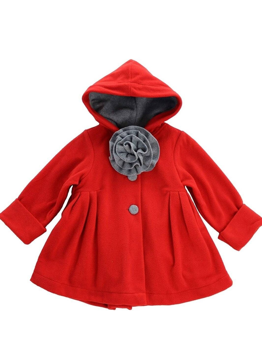 Princess Holiday Peacoat / Girls Pink Dressy Coat / Toddler Girls