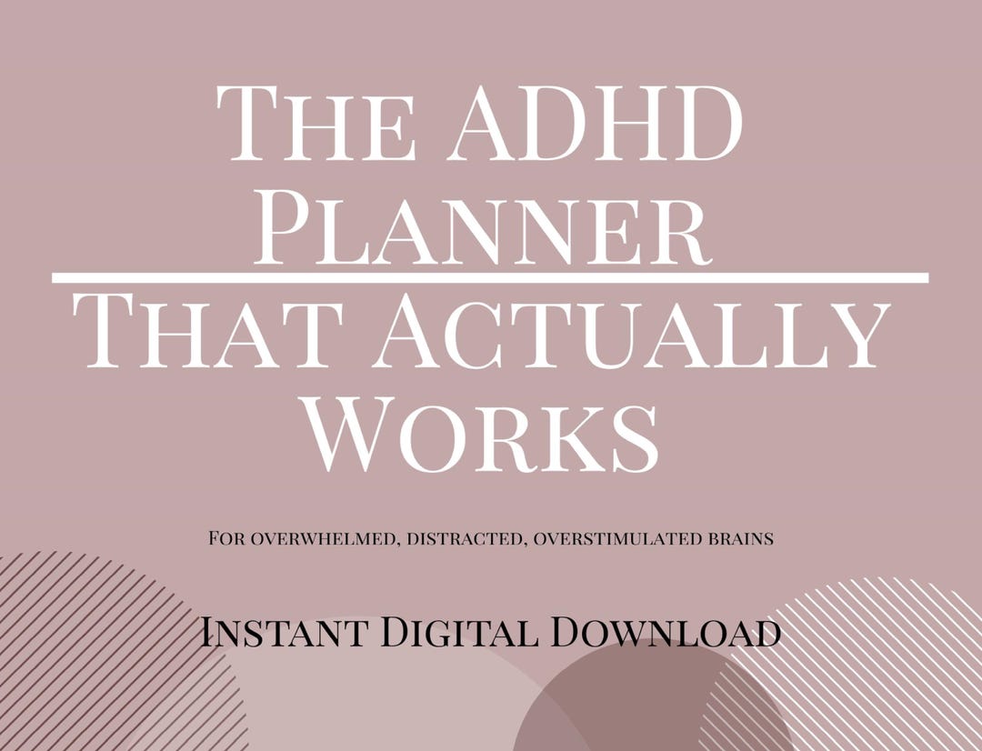 ADHD Planner Printable | Neurodivergent Daily Focus Planner | Executive ...