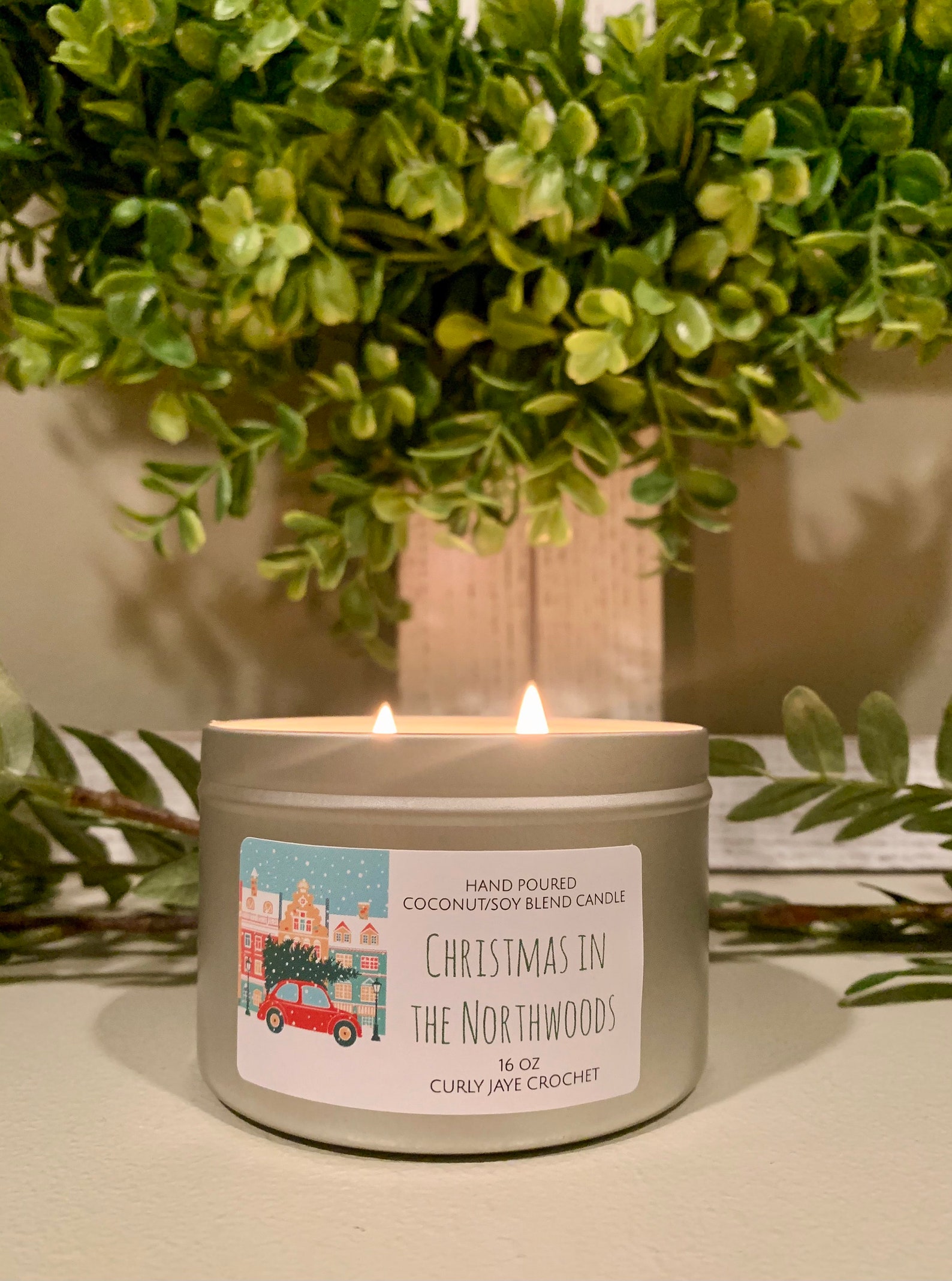 Hand Poured Coconut/soy Blend Candles christmas Candles Etsy