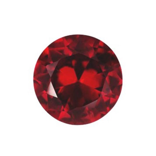 Cut and Polished AAA Red Garnet Round