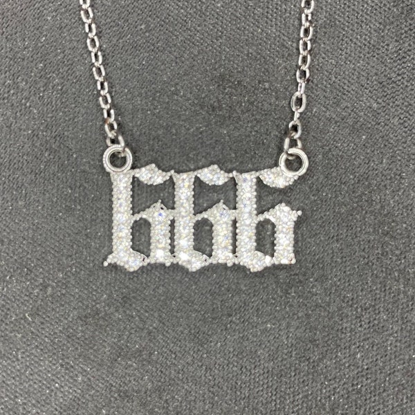 666 Necklace - Etsy