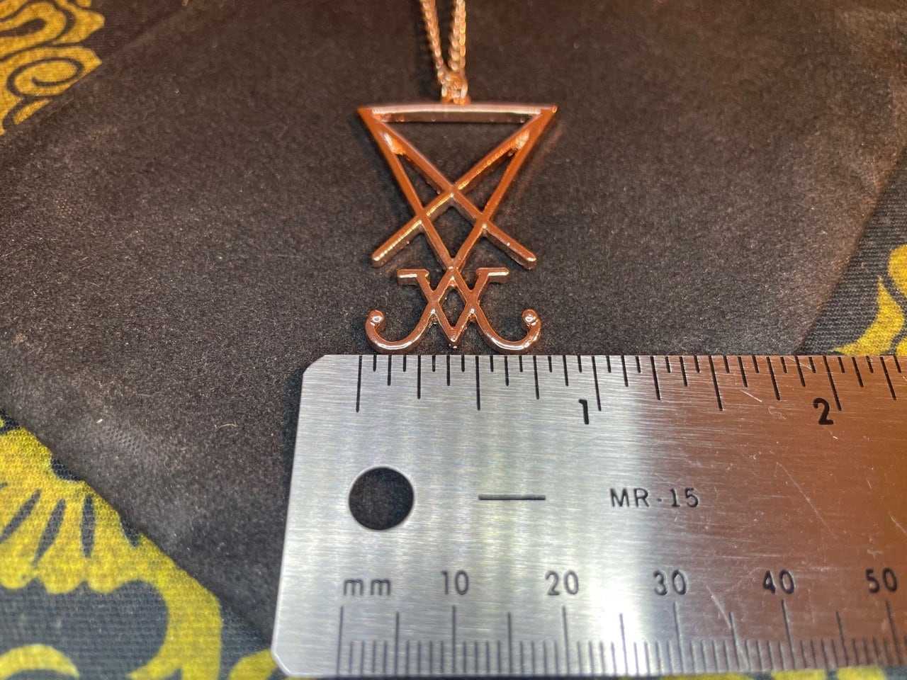 Sigillo satanico lucifero di Satana Collana pendente in | Etsy