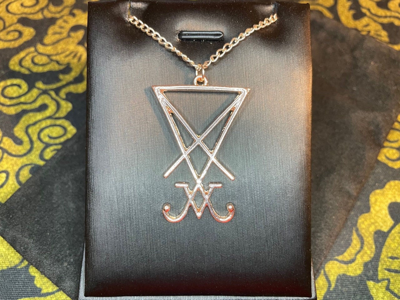 Sigillo satanico lucifero di Satana Collana pendente in | Etsy