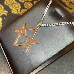 Unicursal Hexagram Thelema Symbol Stainless Steel Without Circle ...
