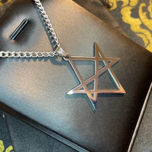 Unicursal Hexagram Thelema Symbol Stainless Steel Without Circle ...