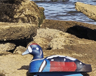 Arlequín, señuelo de lona para patos