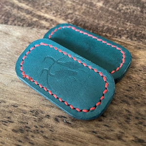 Leather magnetic slider fidget, 3 magnets version