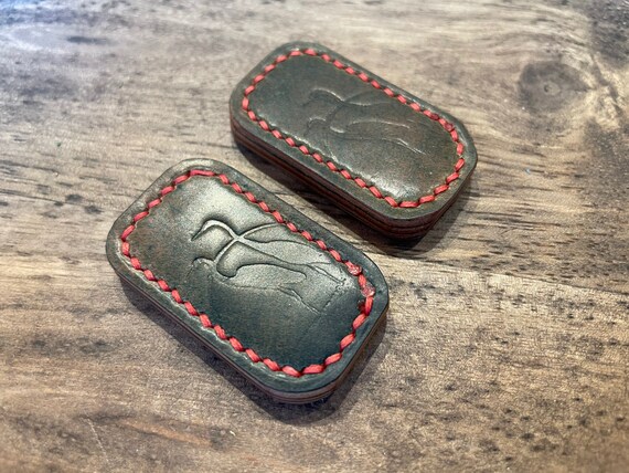 Leather Magnetic Slider Fidget Horween Shell Cordovan Edition Etsy Sweden