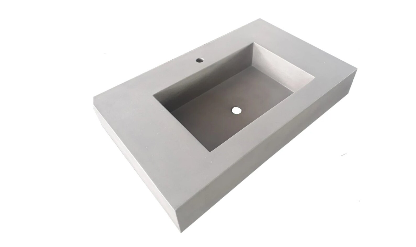 SINGLE BOWL VANITY Floating Concrete Sink w/ Stand Etsy