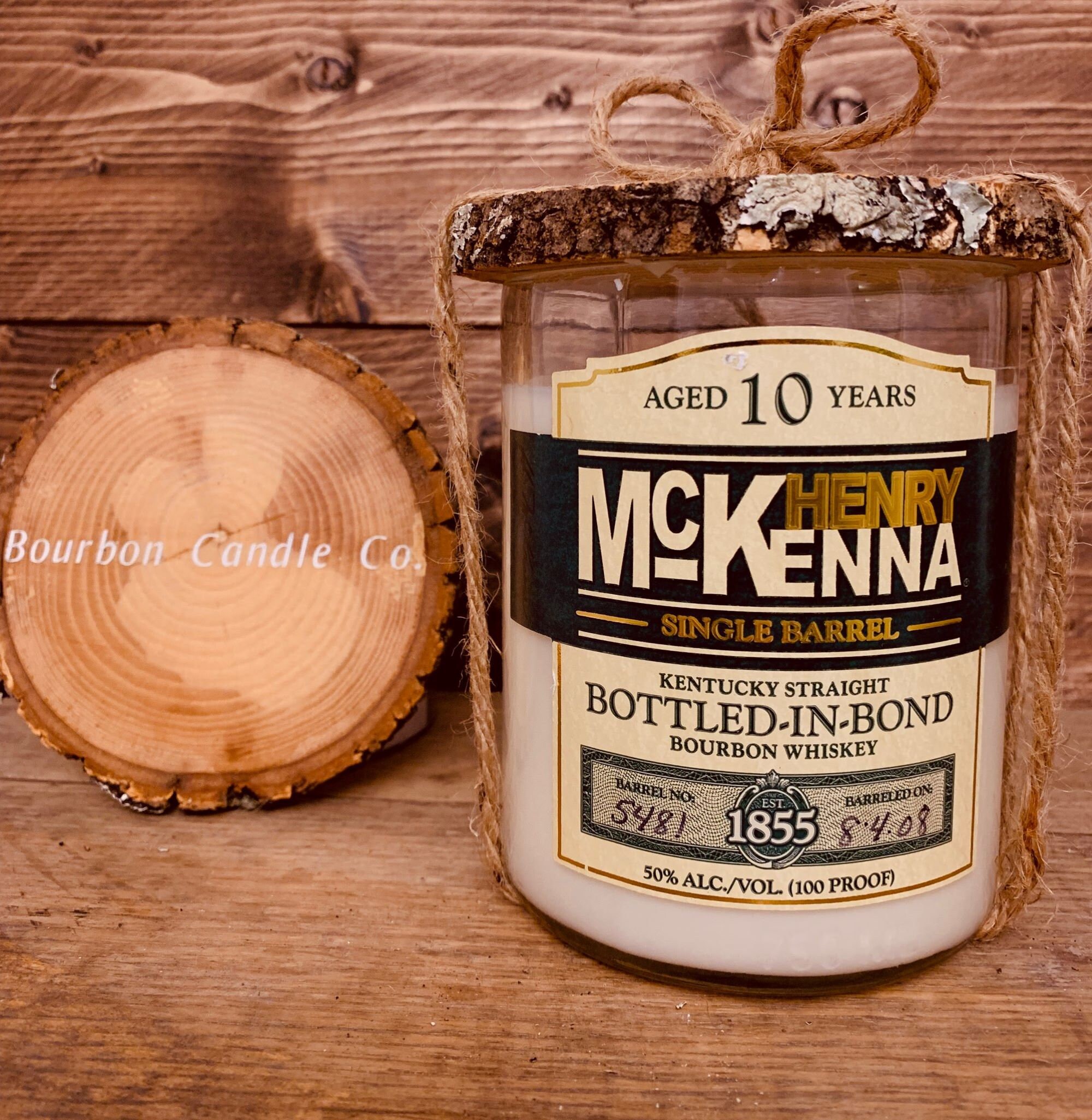 Old Carter Bourbon Bottle Candle