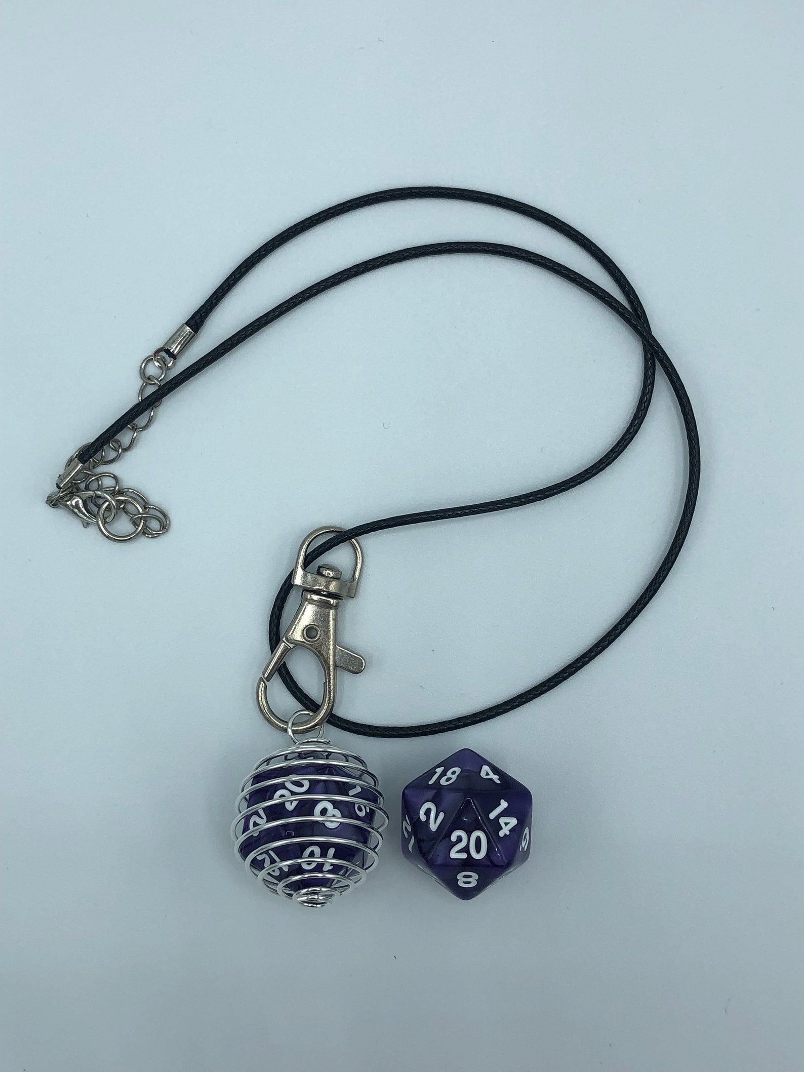 Polyhedral D20 Dice cage Necklace Dungeons & Dragons Etsy