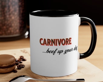 Beef up your day Accent Kaffeetasse, 11oz
