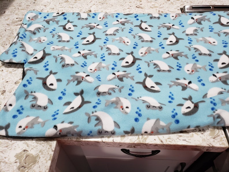 Ferret nation or critter nation shark blizzard fleece cage liners
