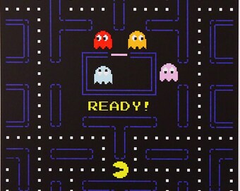 Atari PACMANIA Original 1987 NOS Video Game Flyer Pac Man Arcade Artwork Sheet Artwork Room Decor Atari PACMANIA Original 1987 NOS Video Game Flyer Pac Man Arcade Artwork Sheet Artwork Room Decor