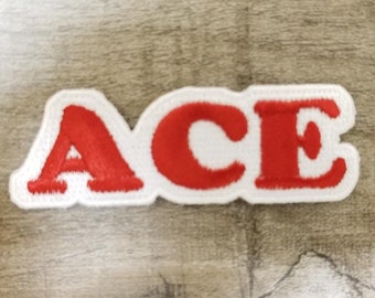 Patch Brodé AED Cœur Blanc Et Rouge - Thermo-collant - Dimensions 8,2x8,2 Cm - Pour Uniformes Et Sacs