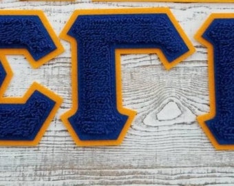 SGRho Chenille 4" Greek Letters