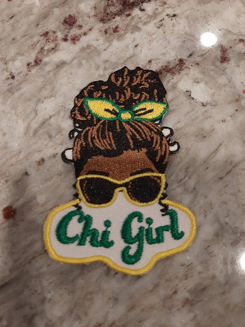 Chi Girl embroidered patch Chi Eta Phi Nurse 1932 Hero size 3 画像 1