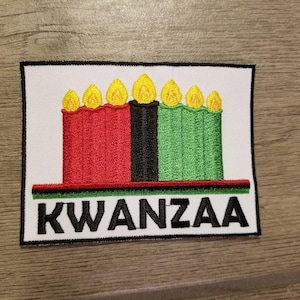 Kwanzaa-Iron on 3&quot;X4&quot; patch